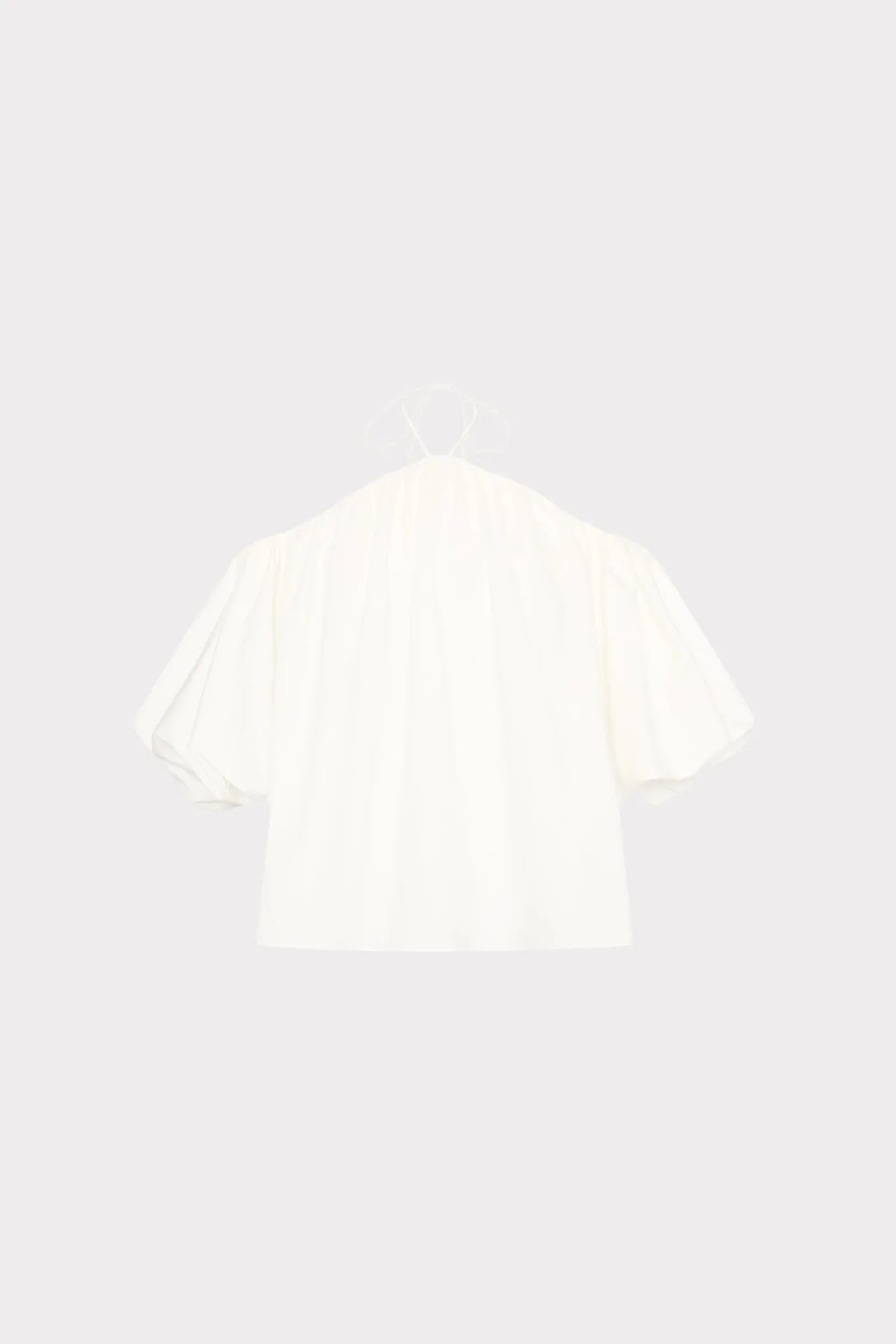 Wrinkle resistant fabric Eco Friendly Dye Halter Poplin Off The Shoulder Top