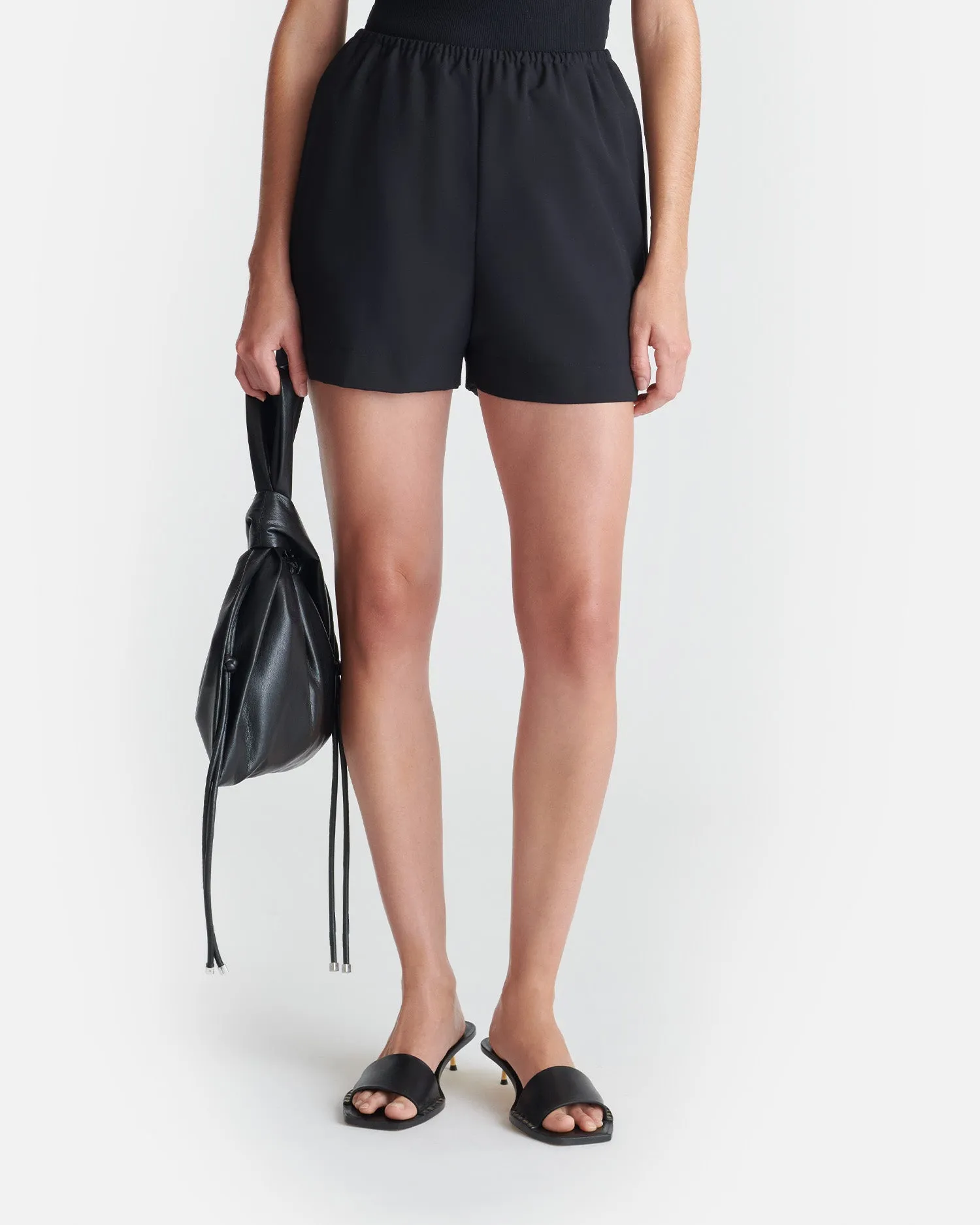 Snag Proof Fabric Dylla - Tailored Shorts - Black