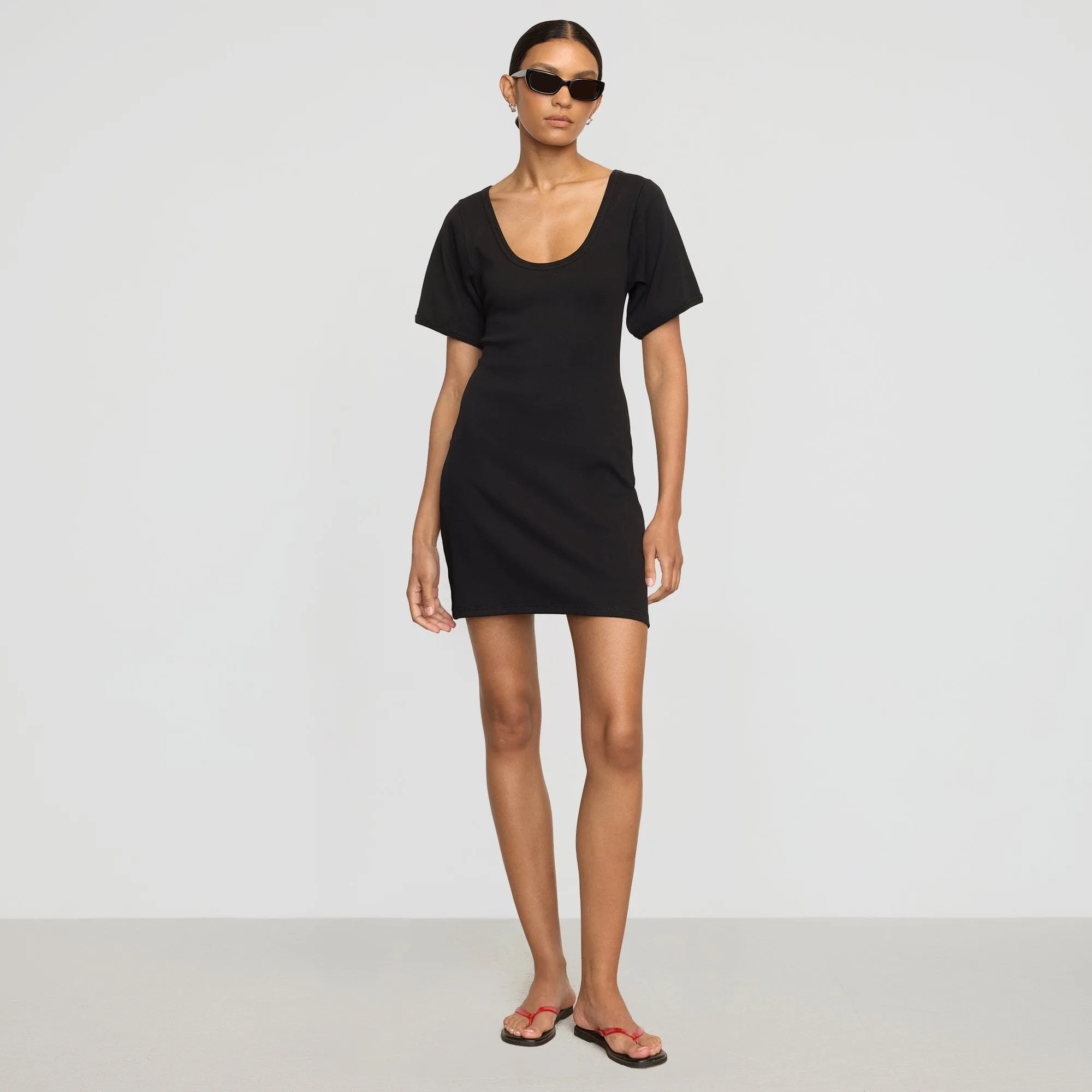 Rae Sculpted Scoop-Neck Mini Dress Timeless Edge