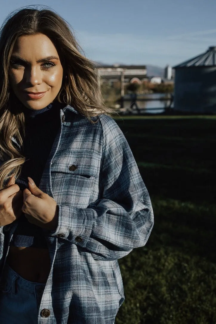 Raelynn Oversized Plaid Button Down - FINAL SALE Anti Pilling Treatment