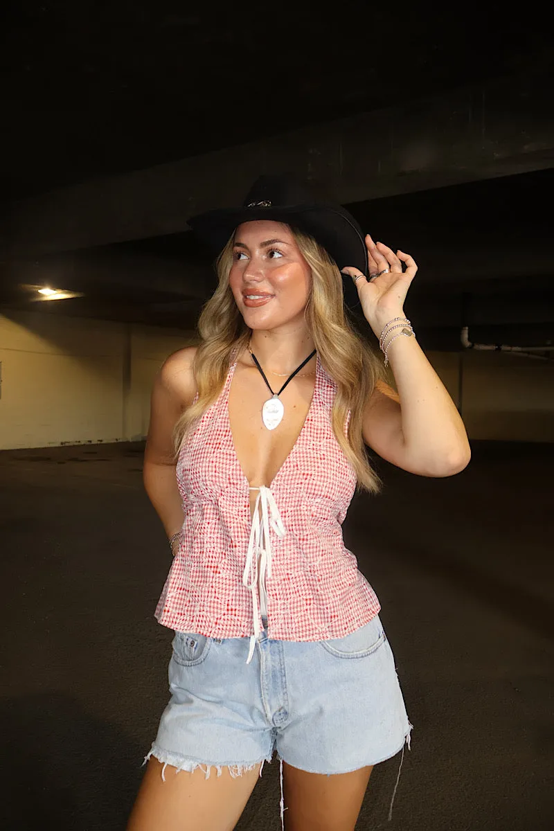 Dixie Gingham Halter Top MultiPurposeUtility