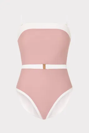 Ravello Strapless Color Block One Piece Holiday Style