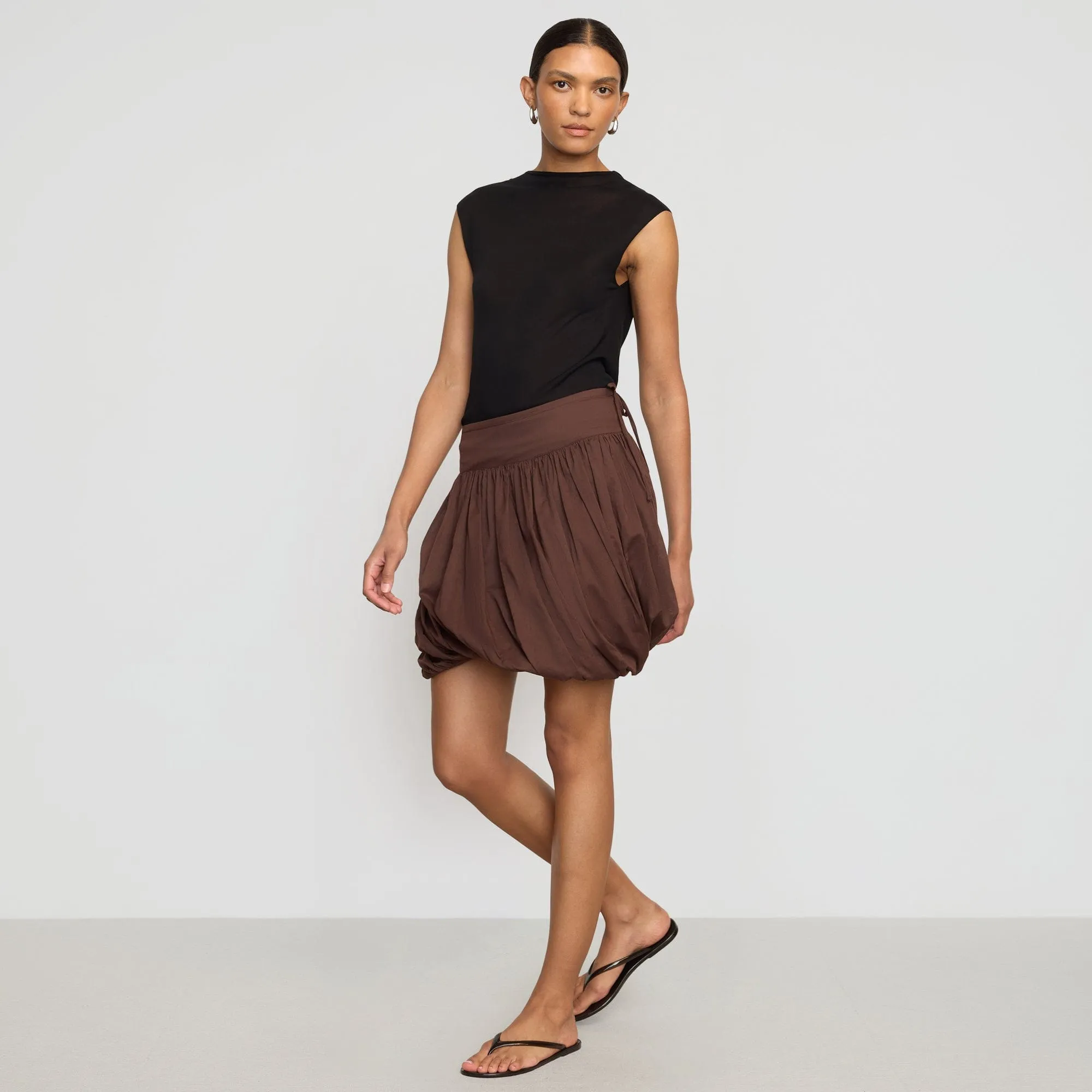 Outfit Focused Anat Organic Cotton Twist-Bubble Skirt