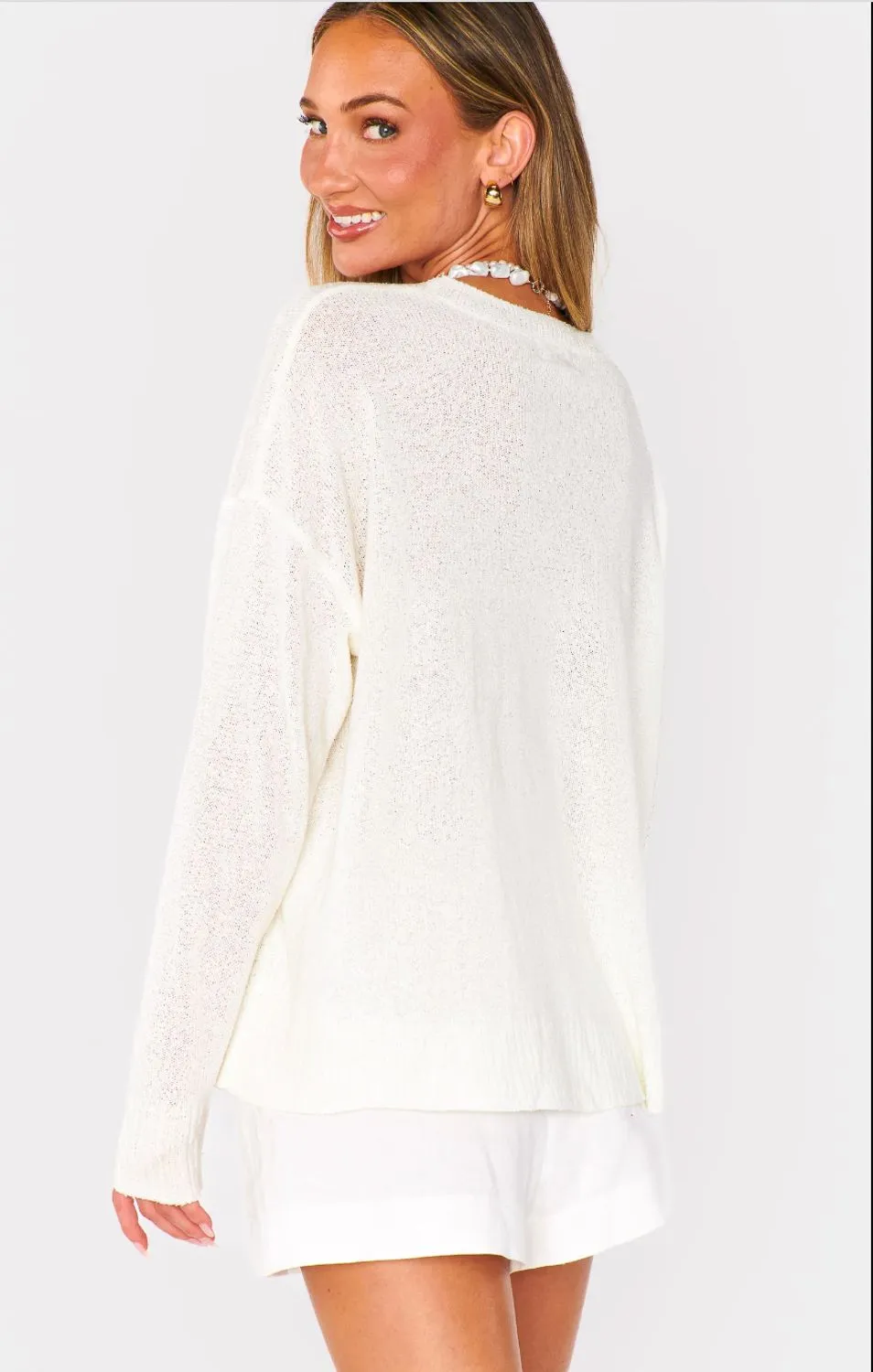 LongSleeve Weighted Hem Design Show Me Your Mumu - Woodsy Sweater - Ciao