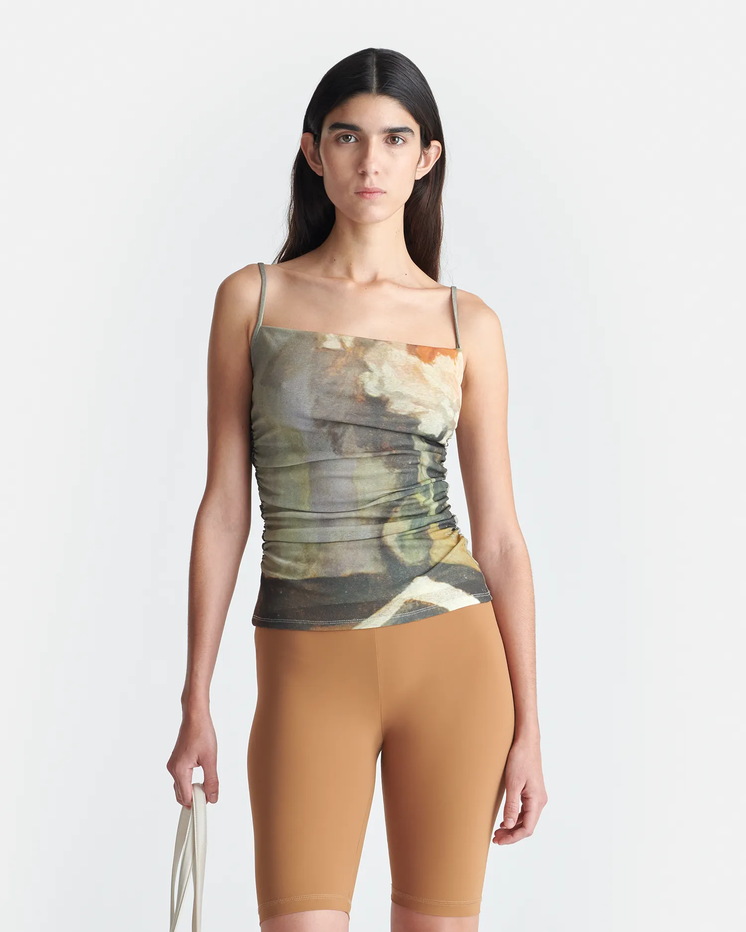 Jazlyn - Printed Mesh Jersey Top - Books Lightweight