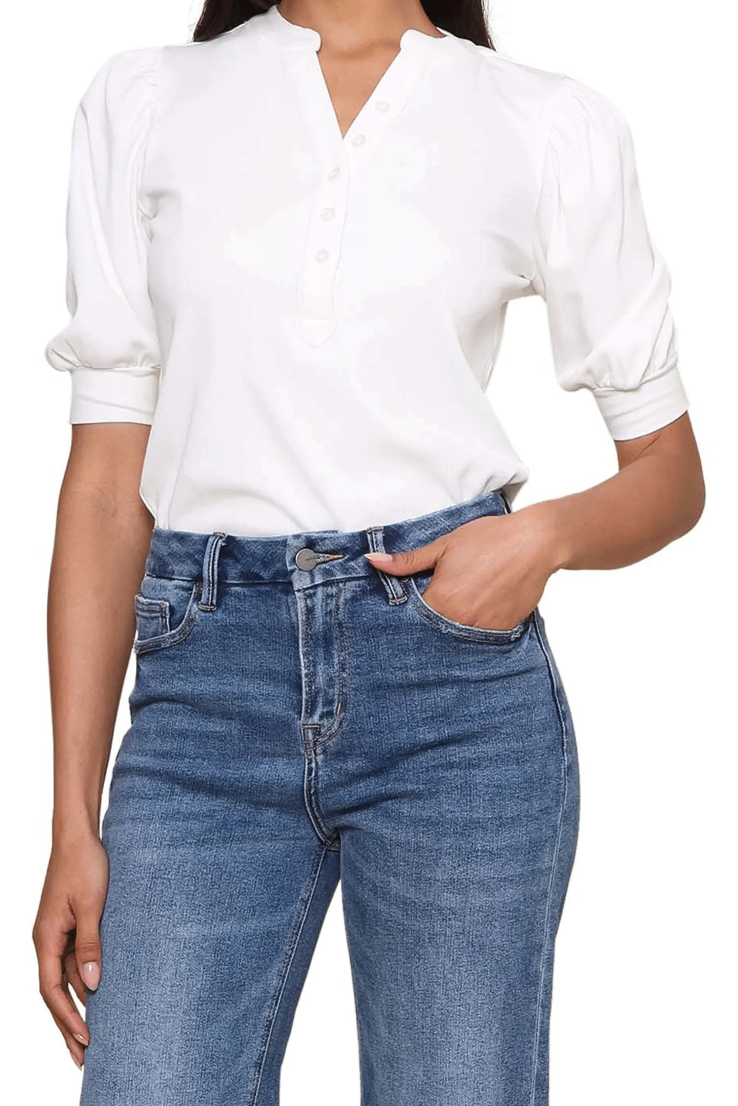 Summer Sweater Quick Dry Material The Jill Ribbed Top