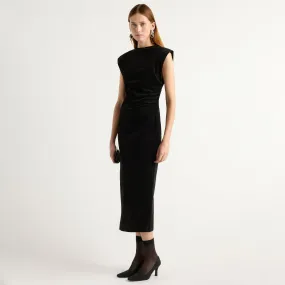 Calm Silhouette Cambria Structured Corduroy Dress