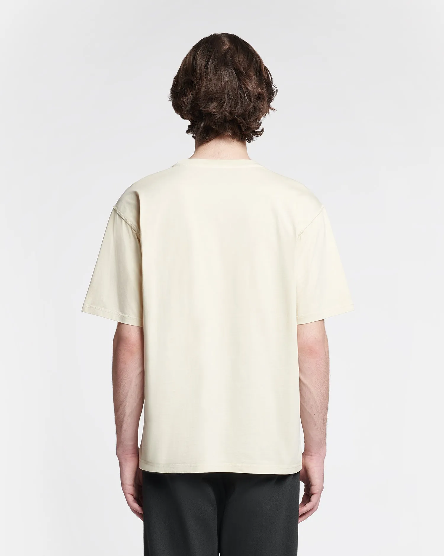 FrenchTerryTexture Reece - Embroidered Cotton-Jersey T-Shirt - Shell