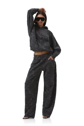 Move Freely Vintage Wash Ryan Barrel Sweatpant - Black Lace