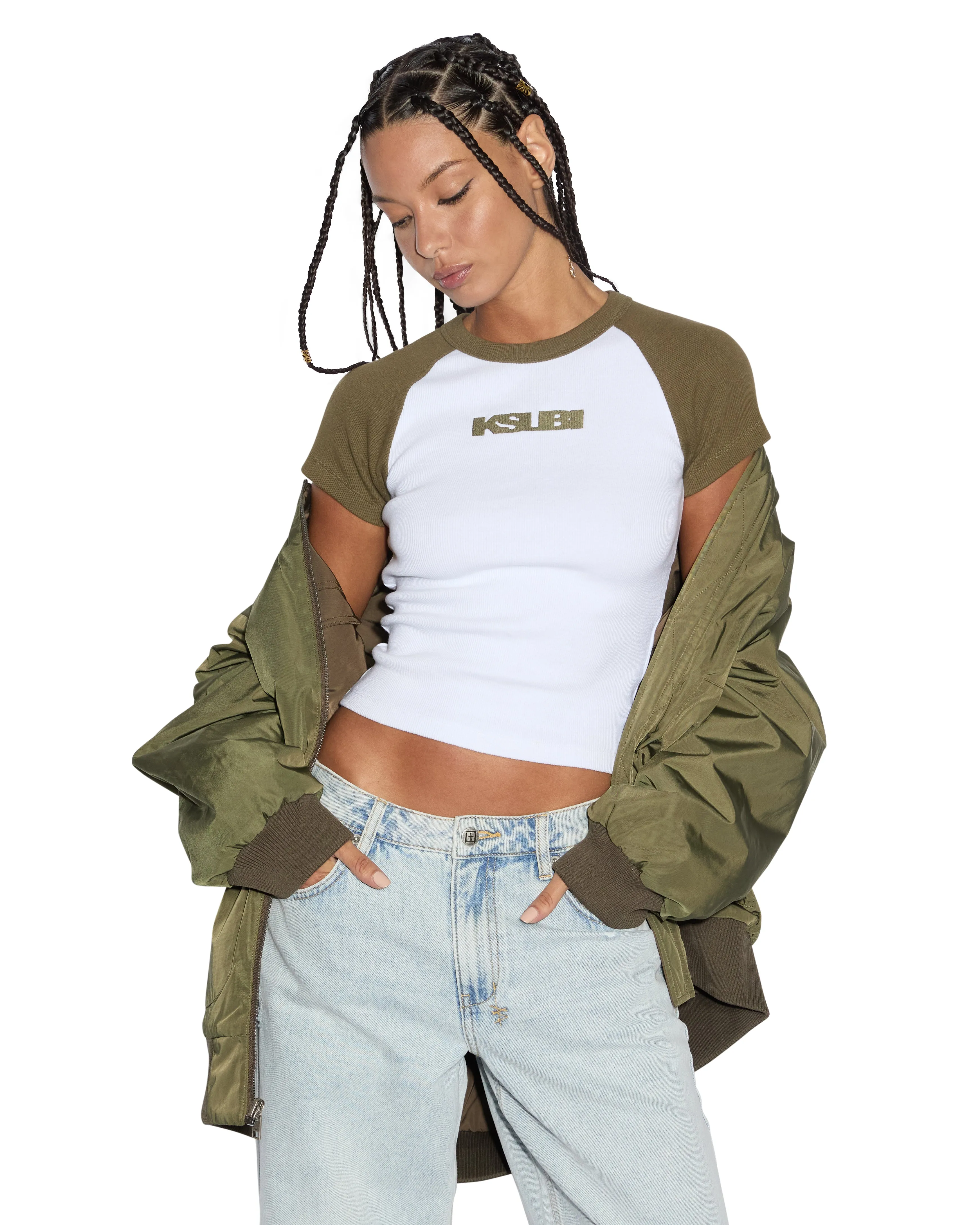 Adjustable Waistband SCORE BOMBER KHAKI/CEDAR
