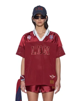LDN BOYFRIEND SS JERSEY GARNET BreathableMaterial Flowy Tunic