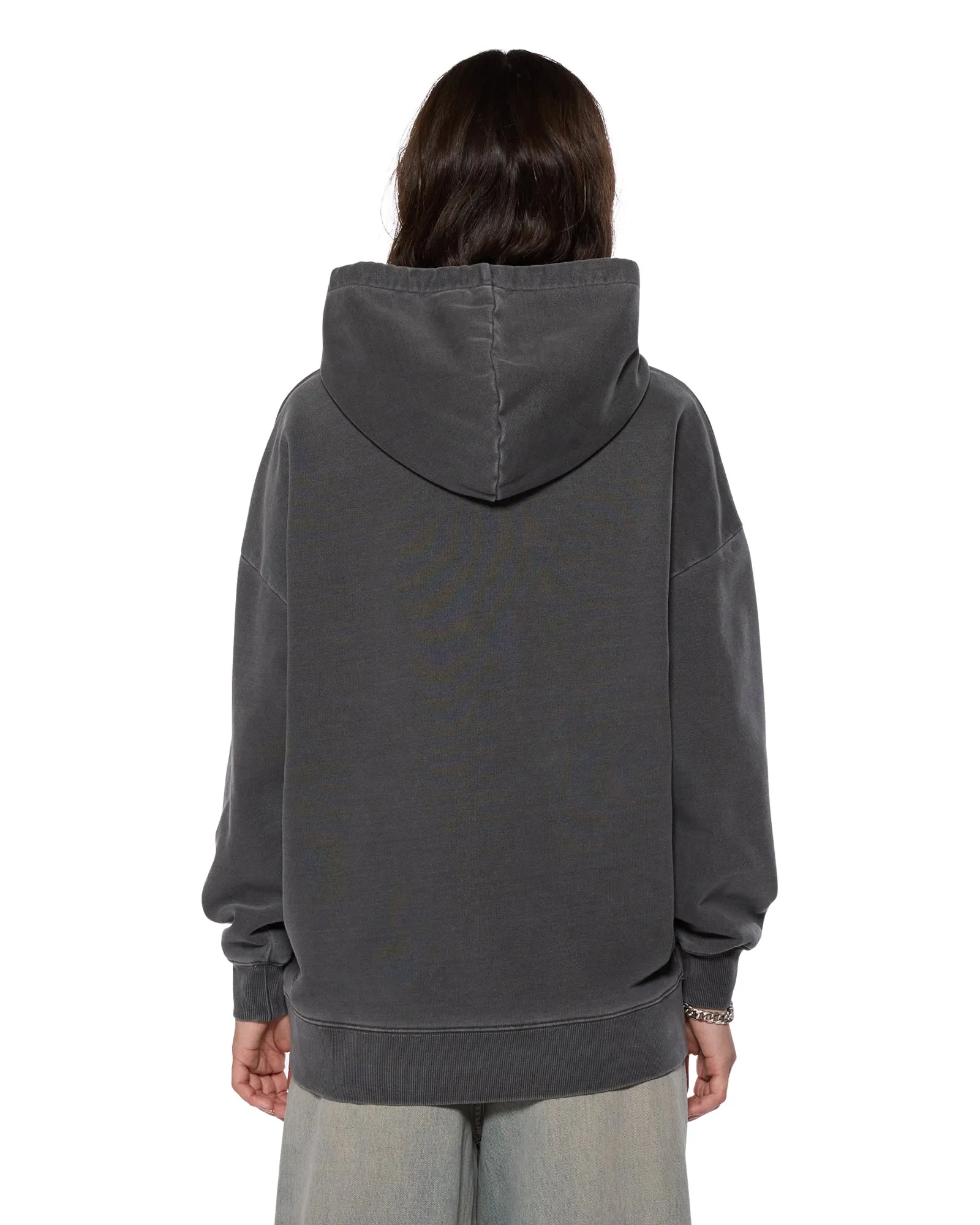 KINGDOM OH G HOODIE CHARCOAL Knit Design Chilly Day Wear