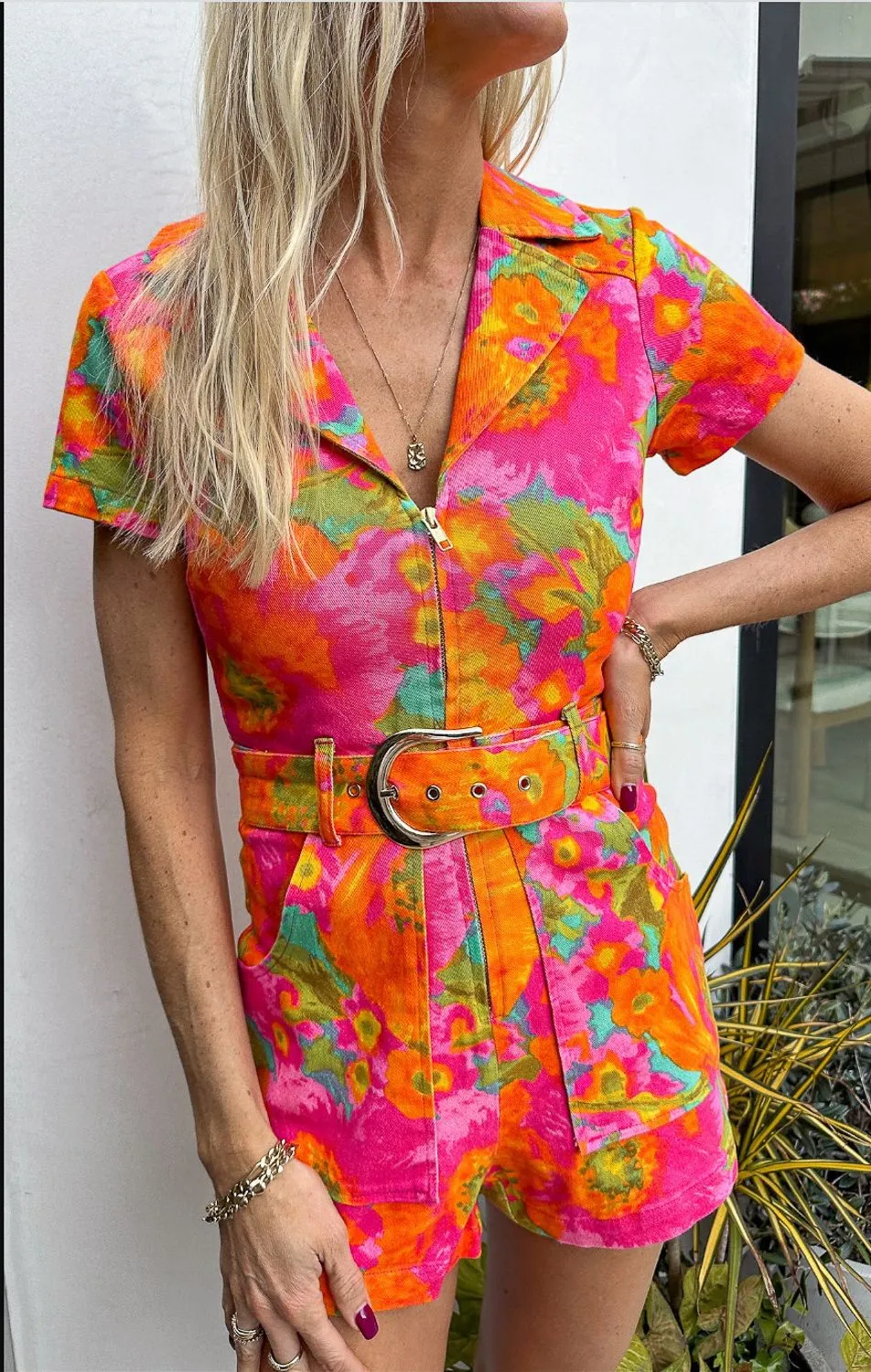 Classic Crew Neck Show Me Your Mumu - Outlaw Romper - Miss Malibu Denim