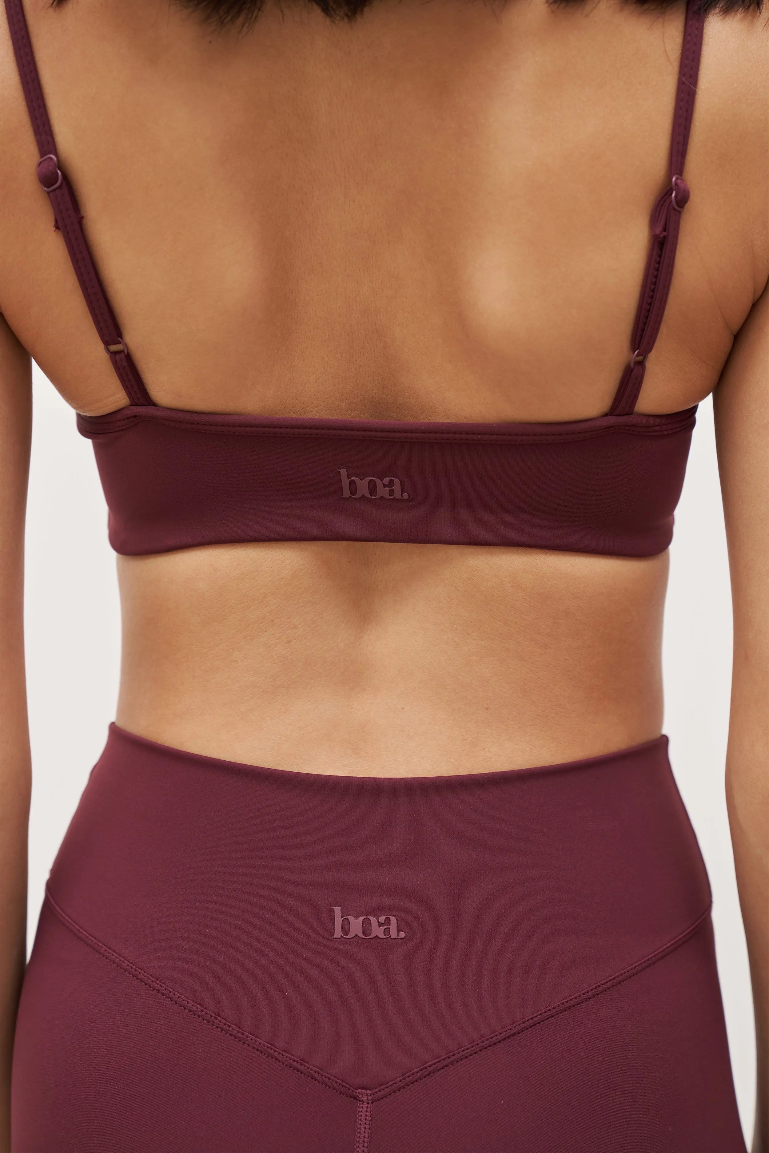 FlexibleNeckline Base Sculpting Cami Bra - Merlot