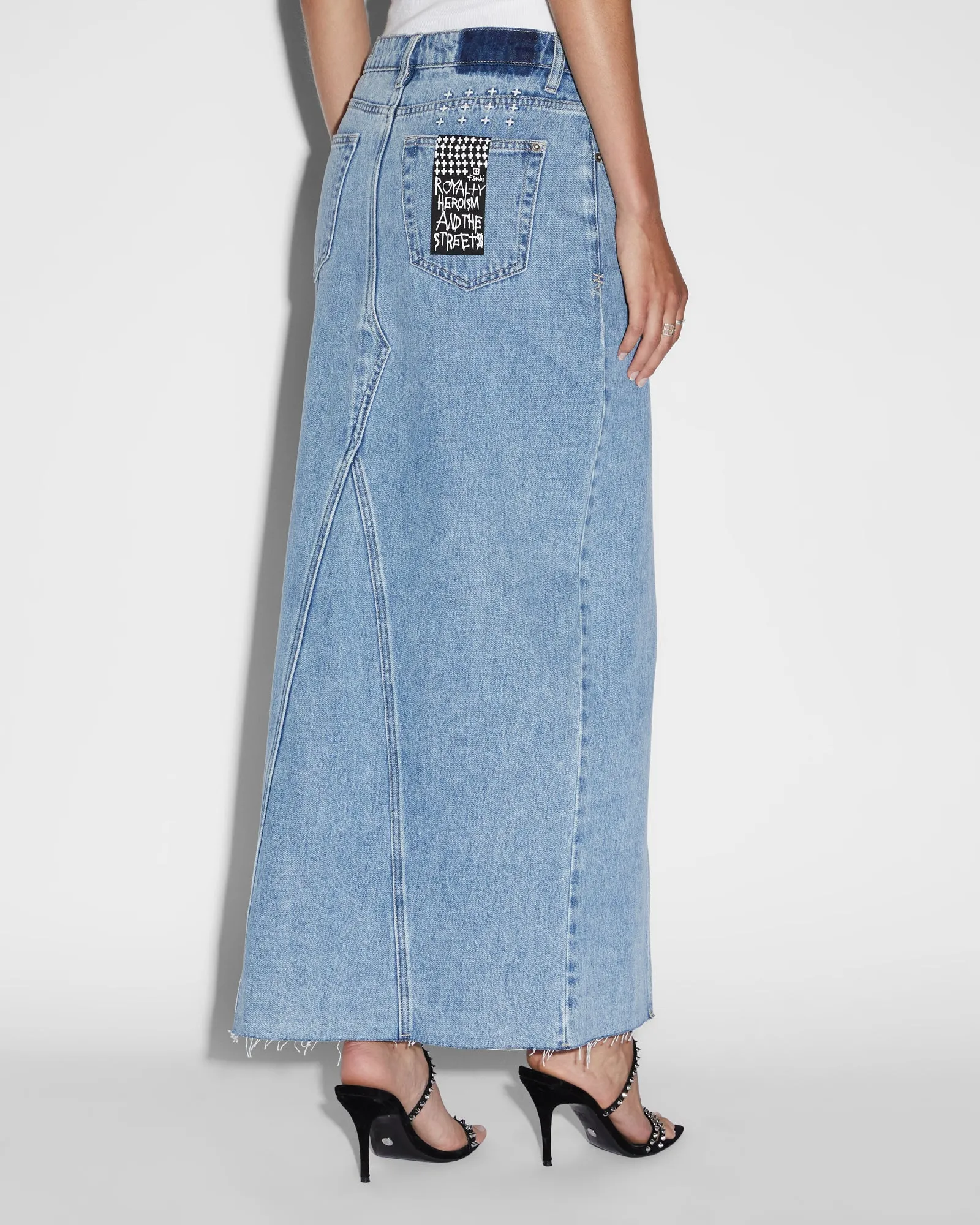 RELAX MAXI SKIRT AUTHENTIK Colorfast Denim