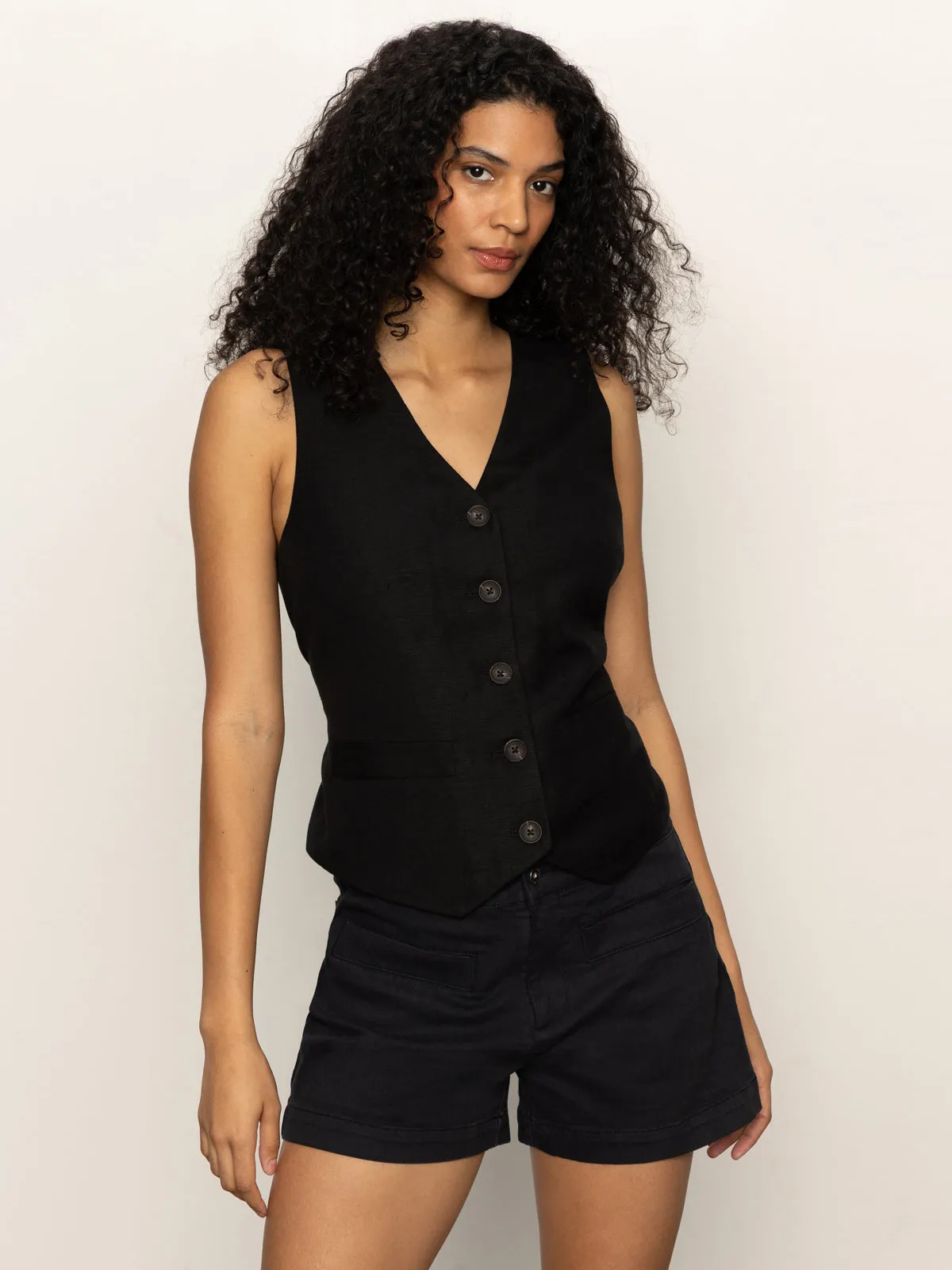 NonIrritatingTags Relaxed Modern Vest Black