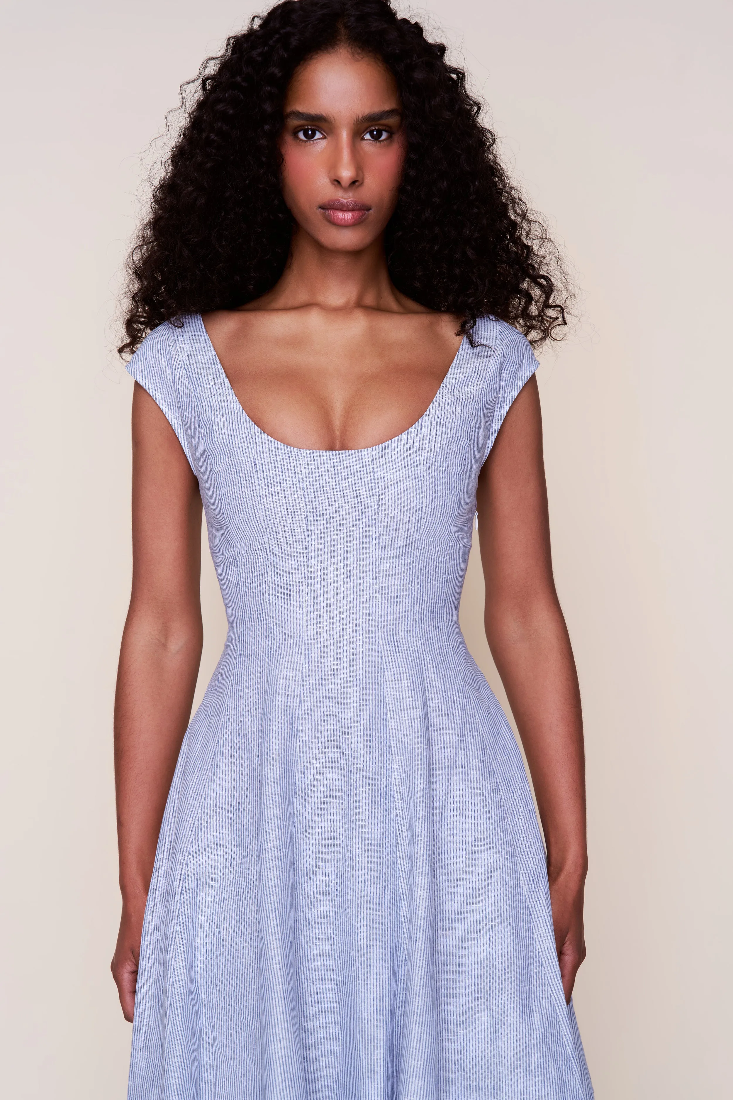 Leila Dress Flowing Lines Contemporary Wear