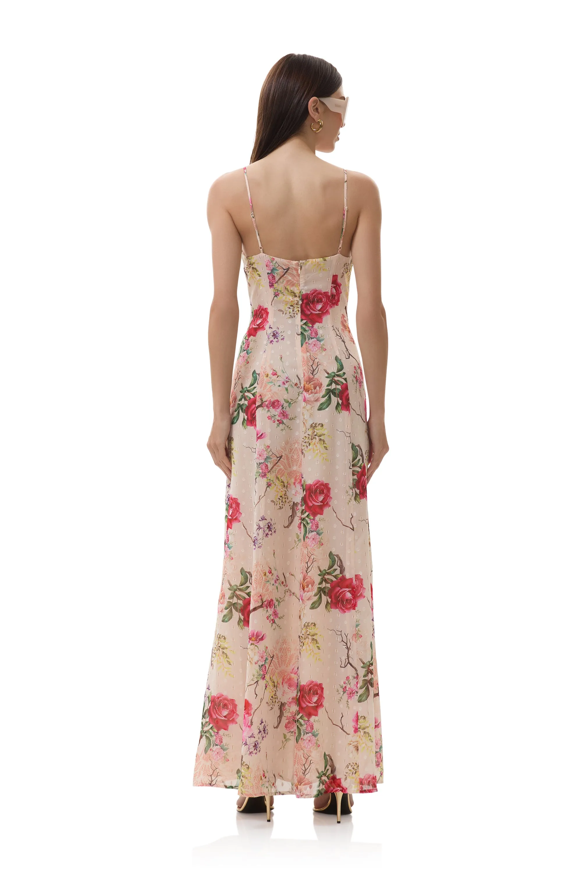 Lovette Dress - Sand Summer Rose Resort-Wear Dress-Up Style