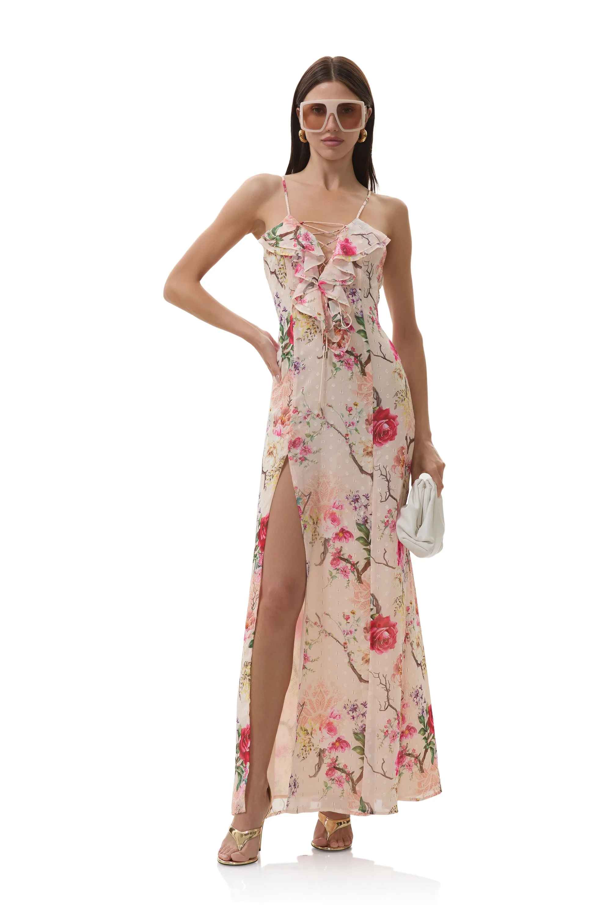 Lovette Dress - Sand Summer Rose Youthful Mood