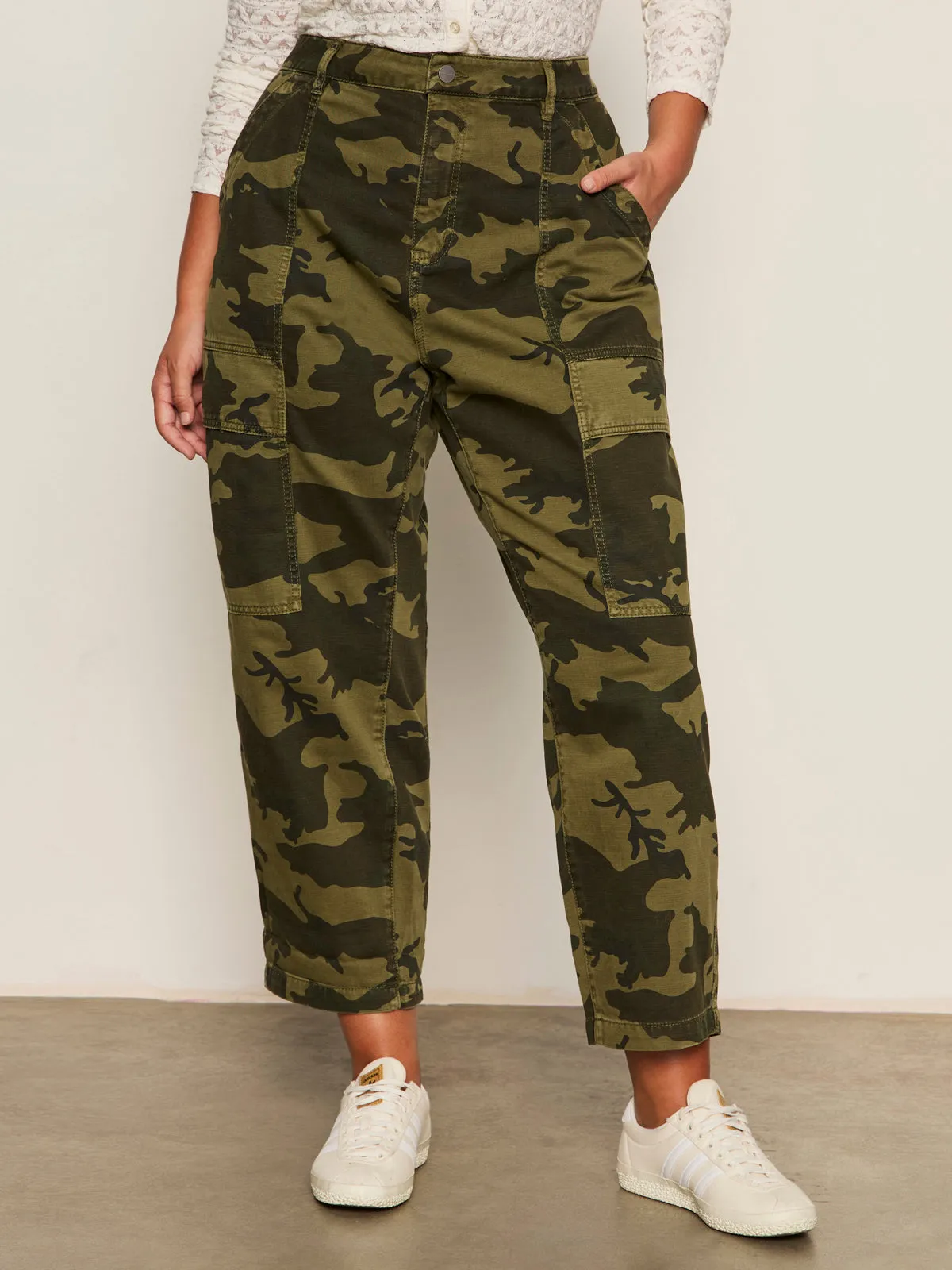 Boyfriend Utility Pant Rambler Camo Extended Sizing Flexible Motion Flexible Waistband