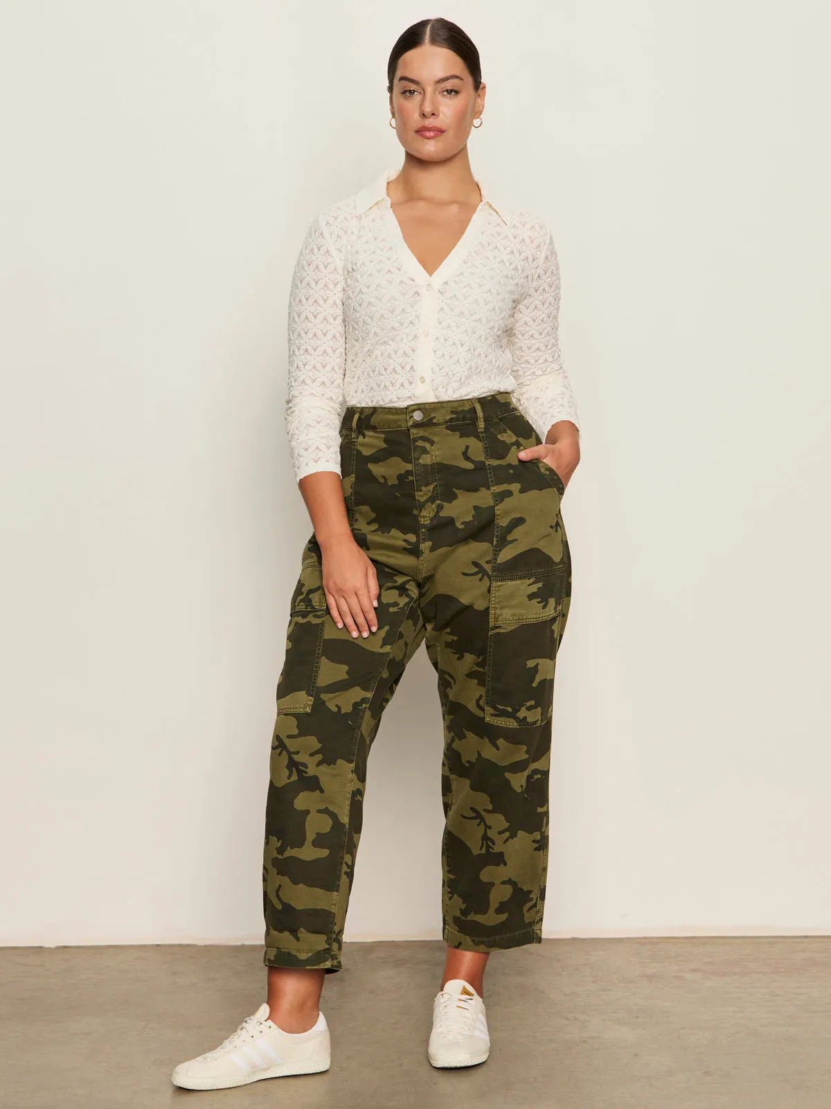 StainResistantFinish Boyfriend Utility Pant Rambler Camo Extended Sizing