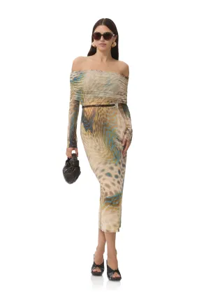 Comfy Wear Artistic Vibe Cornelia Dress - Fish Scale Swirl