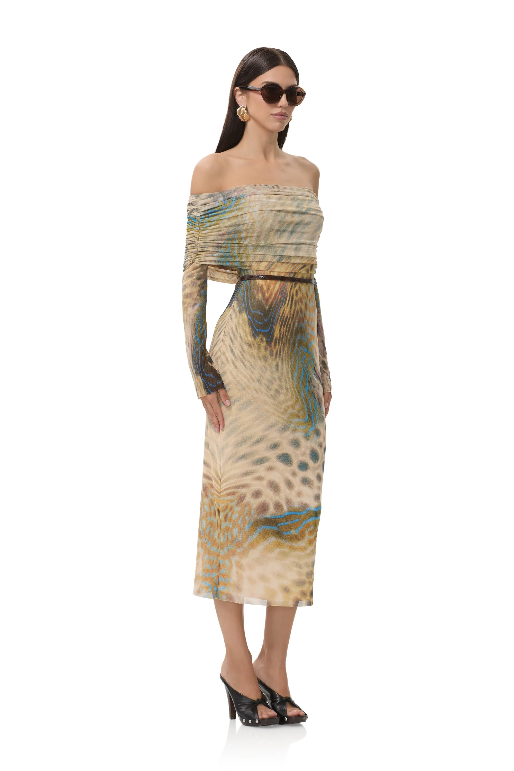 Cornelia Dress - Fish Scale Swirl Pocket-Detail