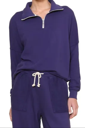 Maren French Terry Half Zip Cooling Technology FlatlockSeams