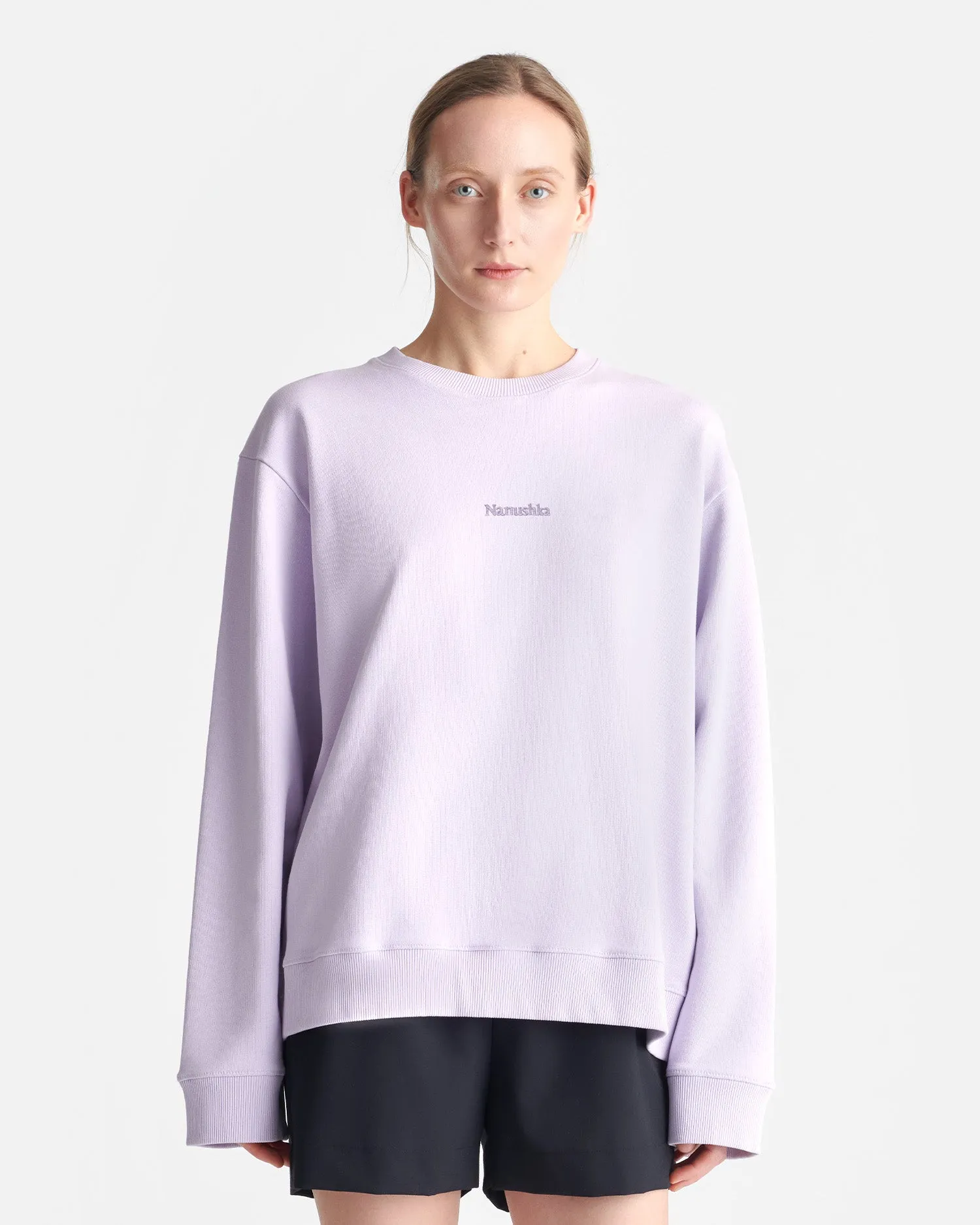 Remy - Printed Cotton-Fleece Sweatshirt - Lilac/Black/Books Hypoallergenic fabric