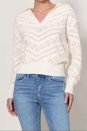 NonChafeCollarTech LatticeKnit Renzo Sweater