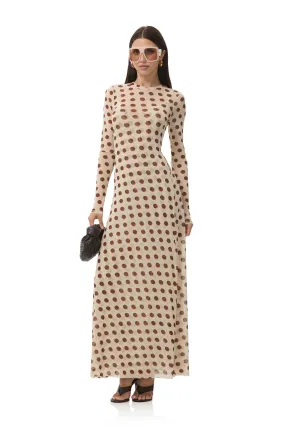 Paola Dress - Gold Halo Dot Timeless fitted silhouette