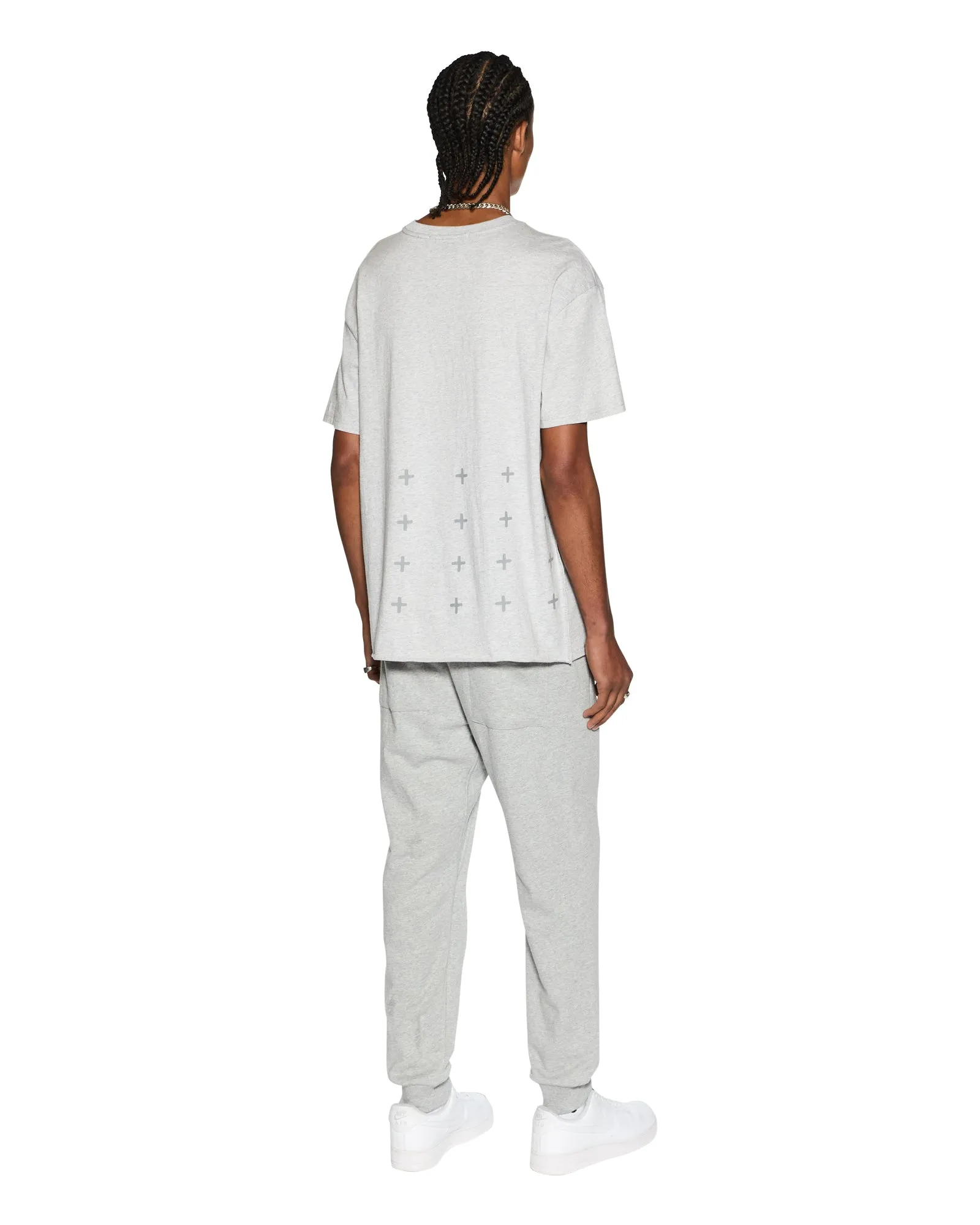 4 X 4 BIGGIE SS TEE GREY MARLE Summer Comfort Cozy Wearable