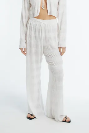 SANDY PANTS WHITE Comfy and Versatile Casual Choice