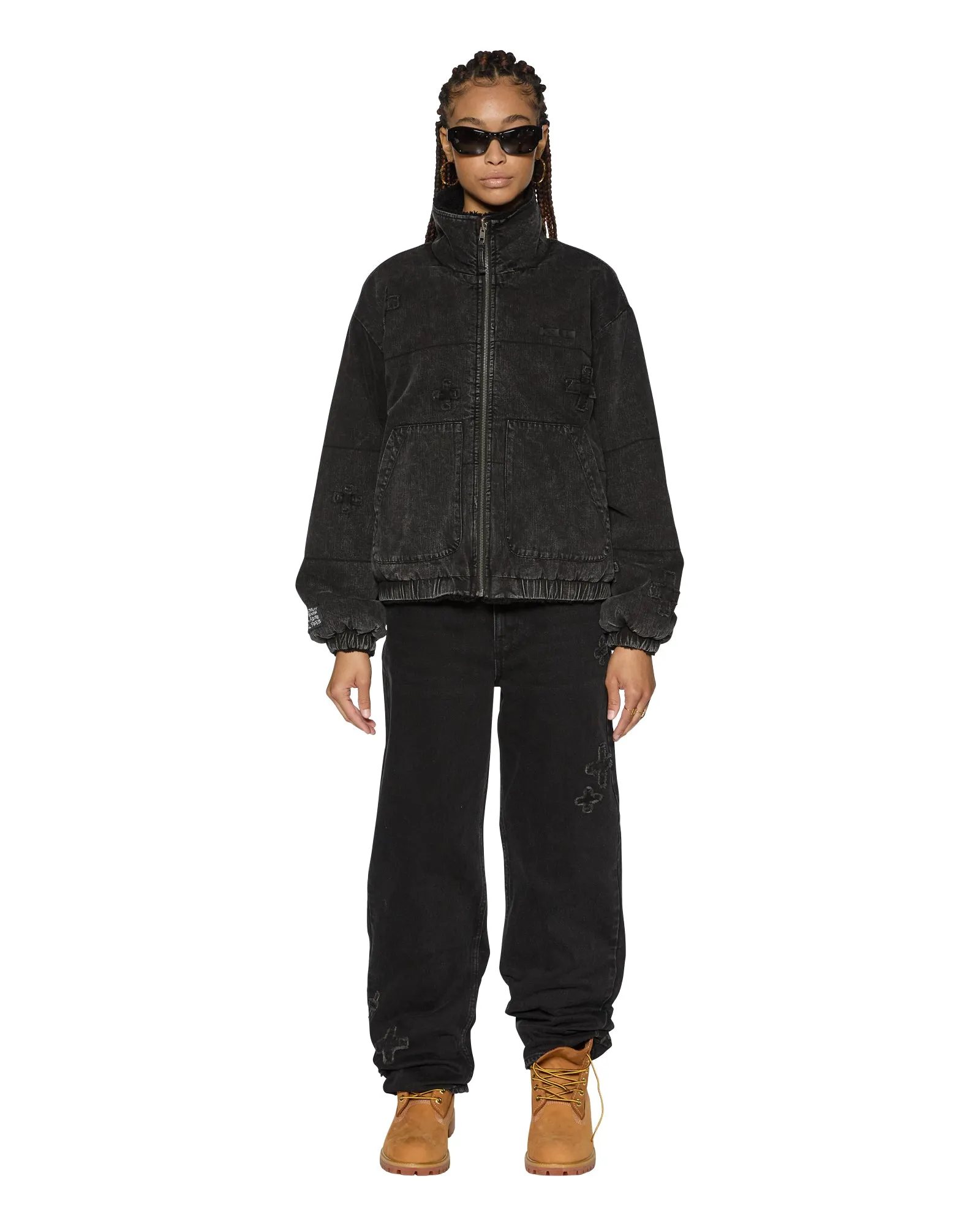 REVERSIBLE PUFFER JACKET NOIR KRAFTWERK/BLACK Contacts Heat Retention