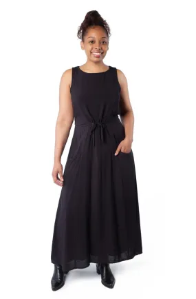 Garden Scene Rhiannon Dress in Black Challis