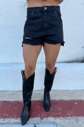 TemperatureRegulating Stretchy Top Rollas Dusters Short - Black