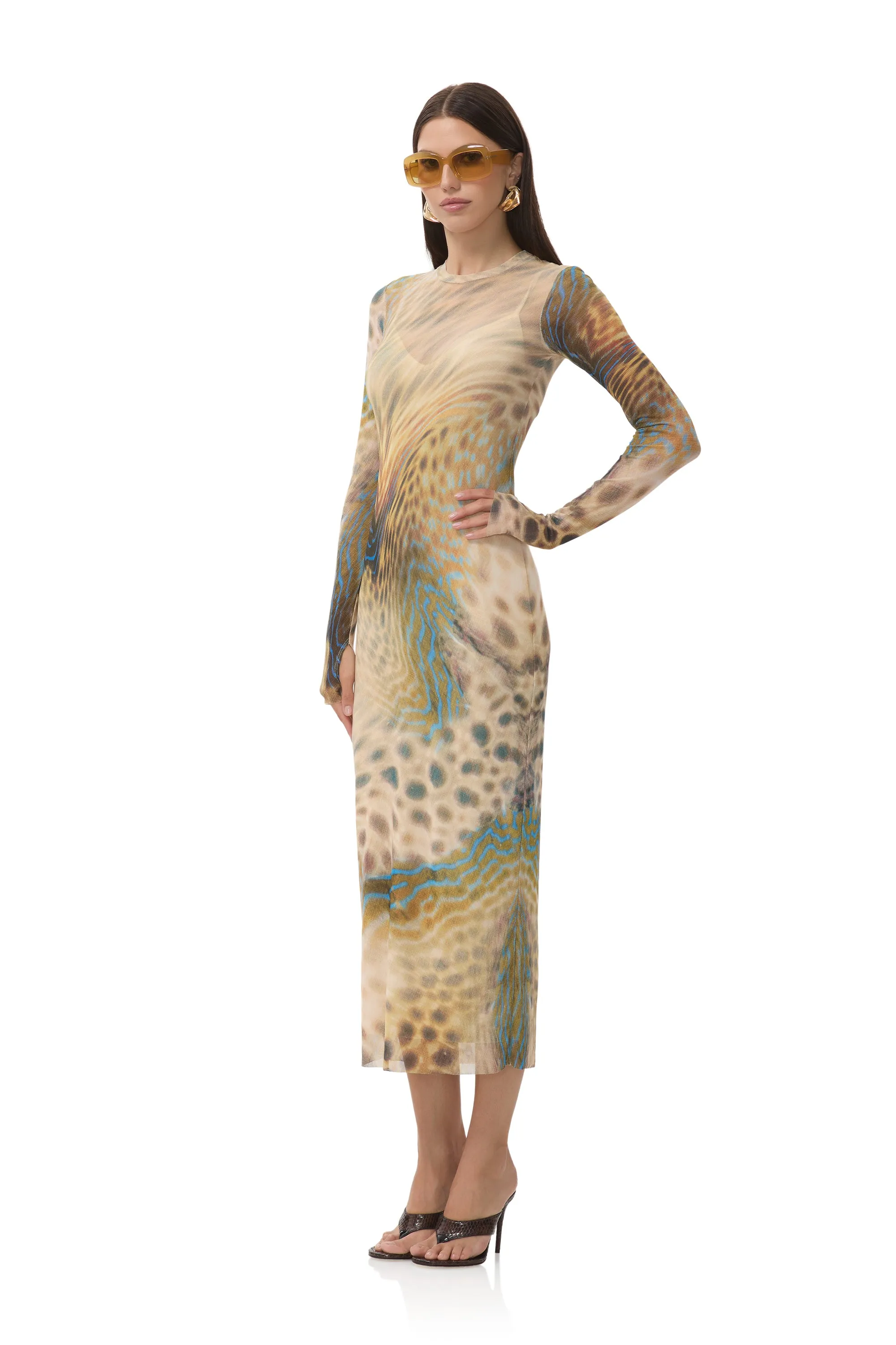 Smooth Detail Easy Elegance Ashland Dress - Fish Scale Swirl