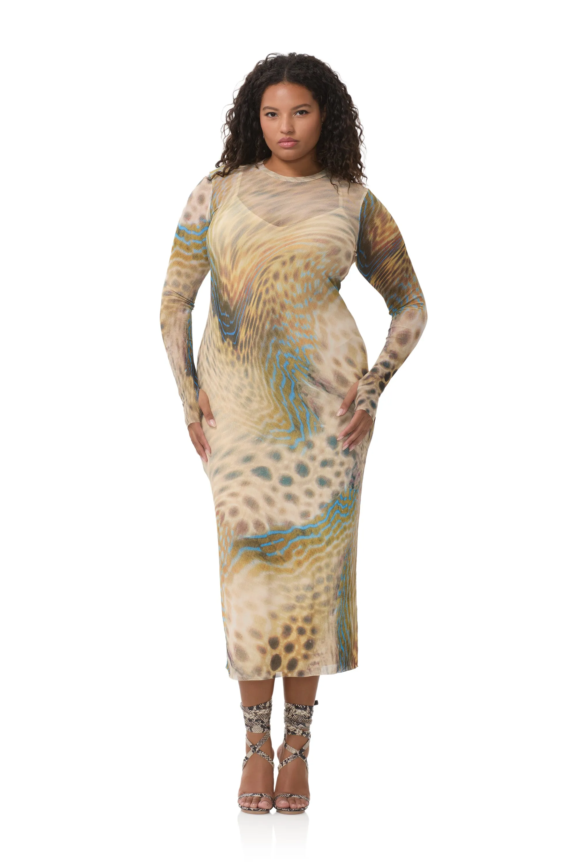 Ashland Dress - Fish Scale Swirl Balanced Light