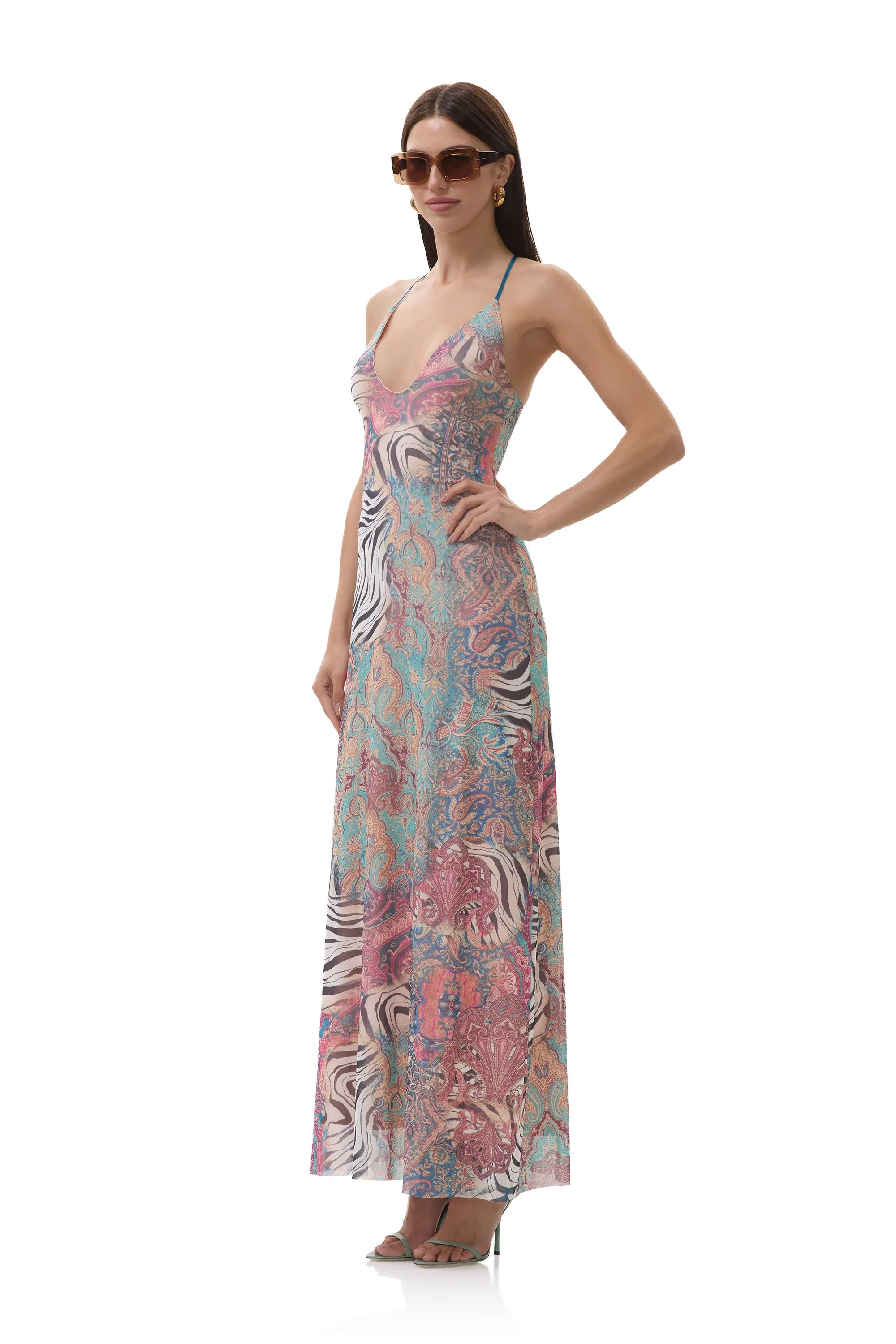 Bright bold dress Romy Dress - Gilded Paisley