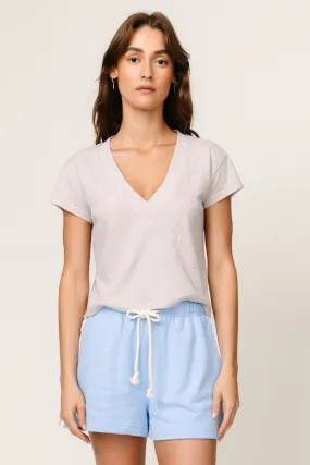 VersatileLayering Rosie Linen Jersey V-Neck Tee