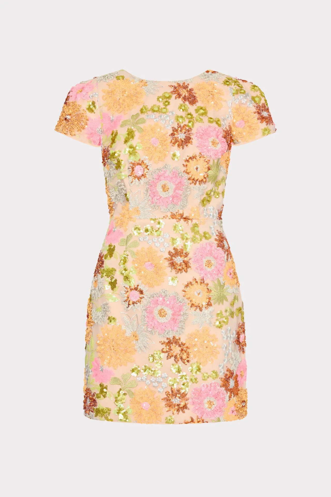 Rowen Floral Blossom Sequins Dress Classic Appeal Smooth Flow