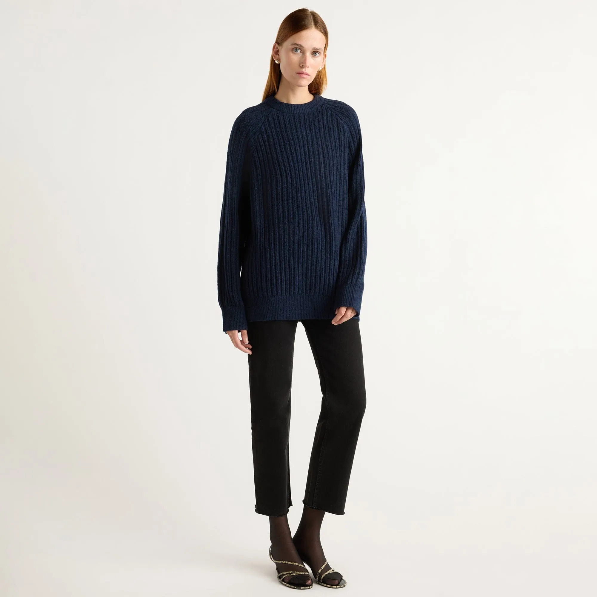 Essential Wardrobe Roylene Ribbed Boyfriend Sweater