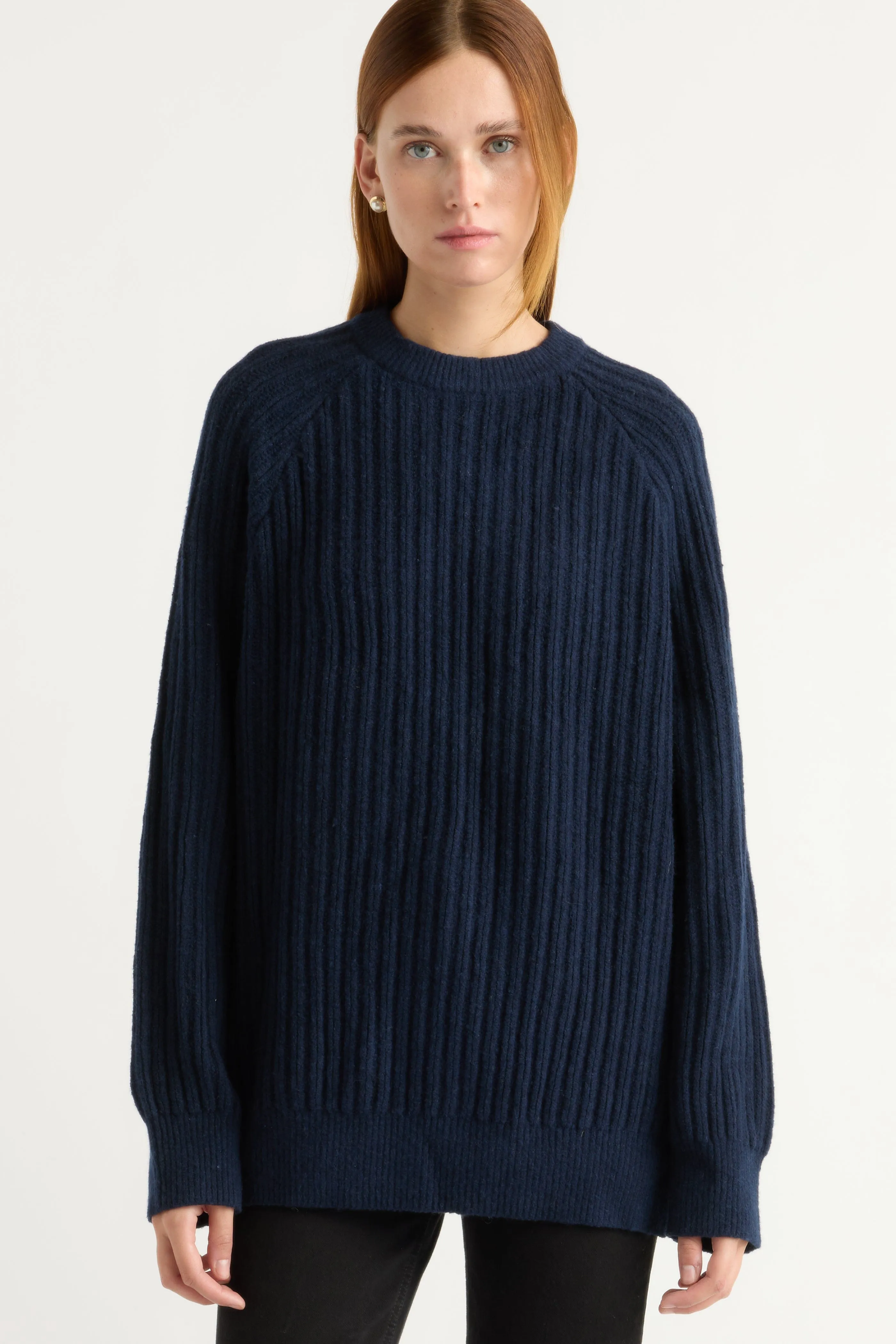 Soft Layering Roylene Ribbed Boyfriend Sweater