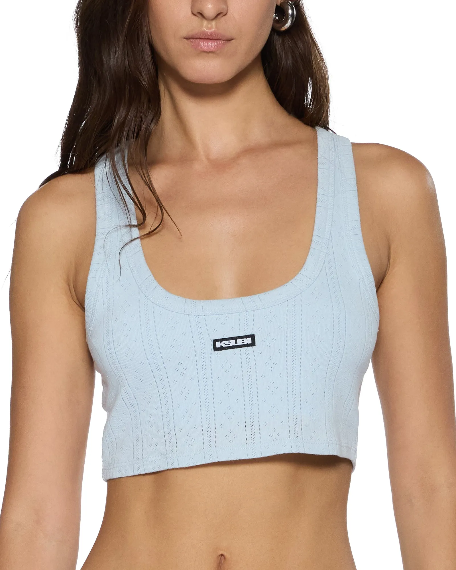 SOTT ORIGIN CROP TANK ICE MIST Adaptive Waistband