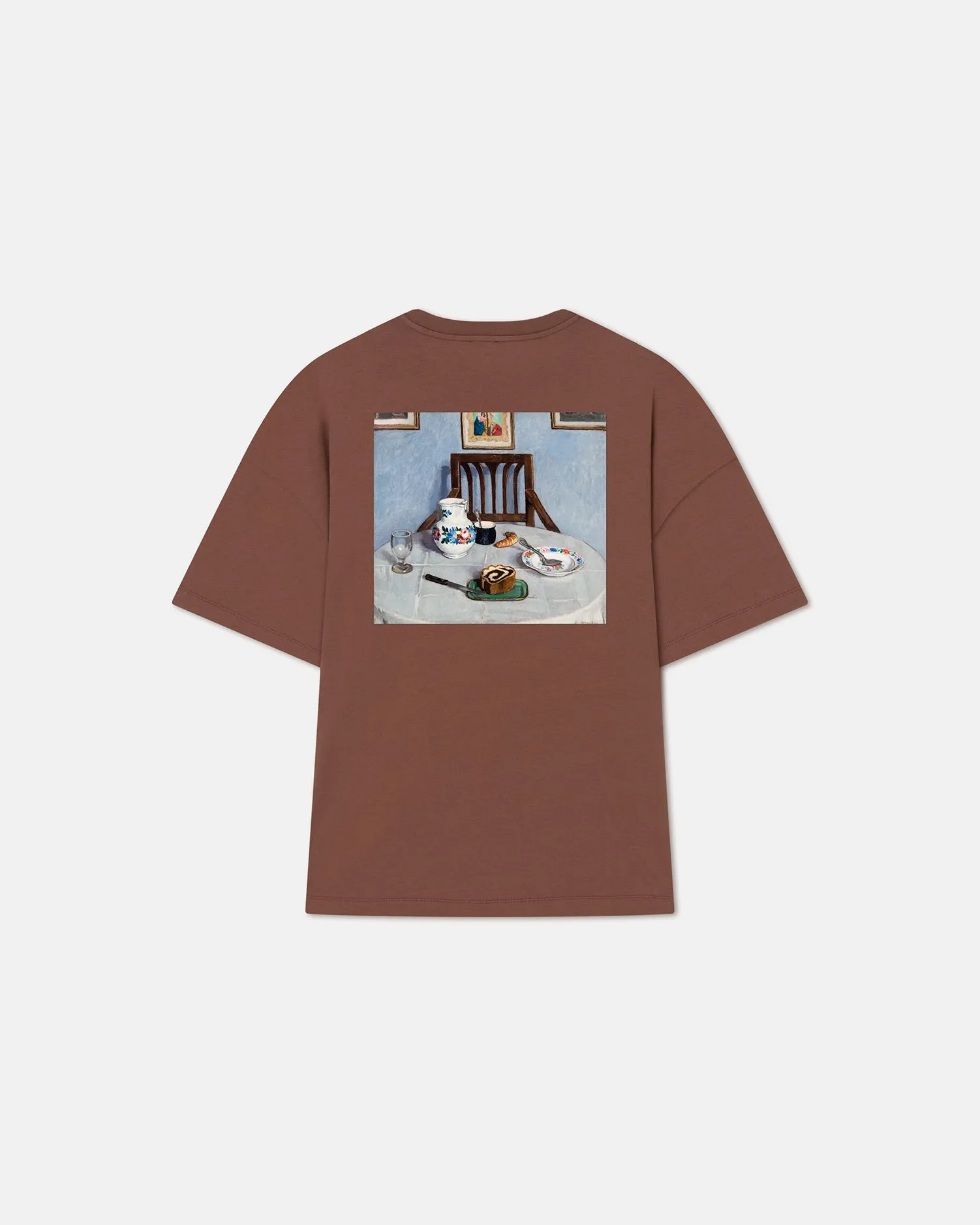 Wren - Printed Cotton-Jersey T-Shirt - Rust/Poppyseed Cake QuickDrying