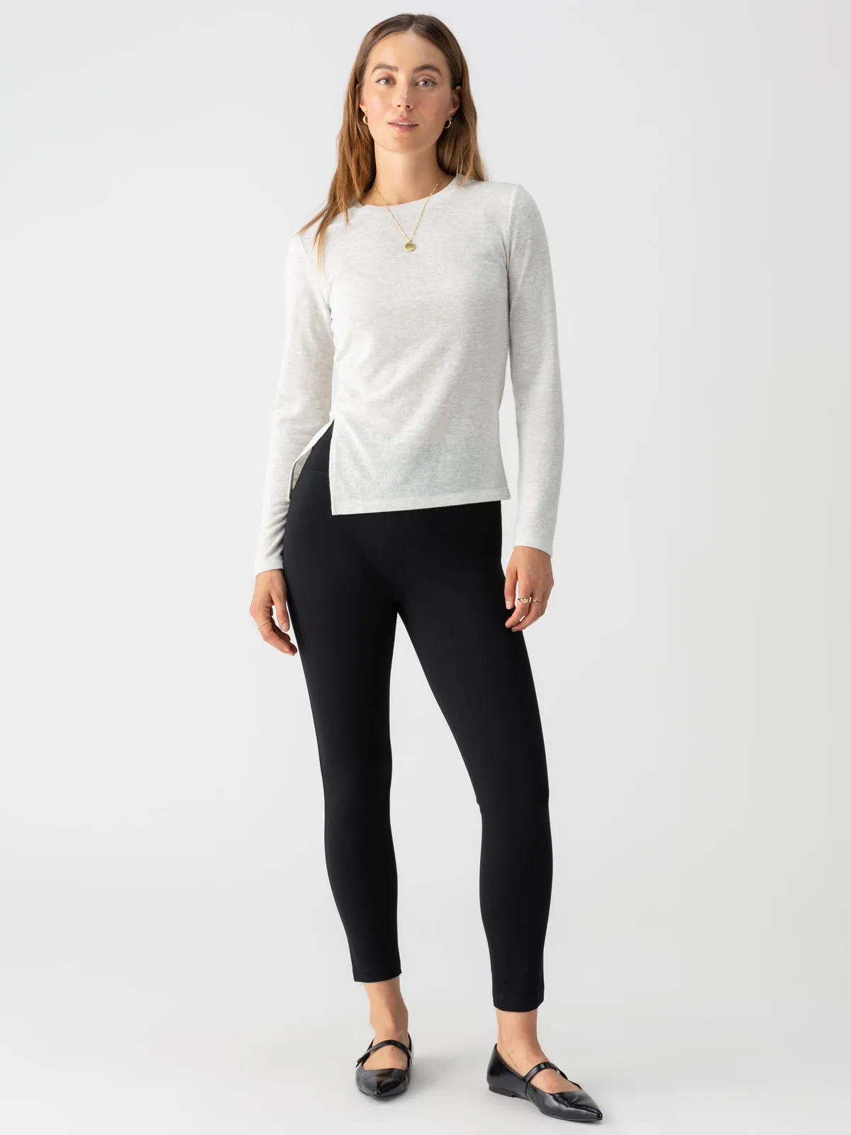 Daily Gear Tagless label Runway Semi High Rise Legging Black