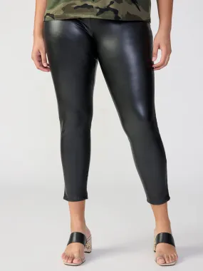 Runway Semi High Rise Legging Slick Black Extended Sizing Cozy Look