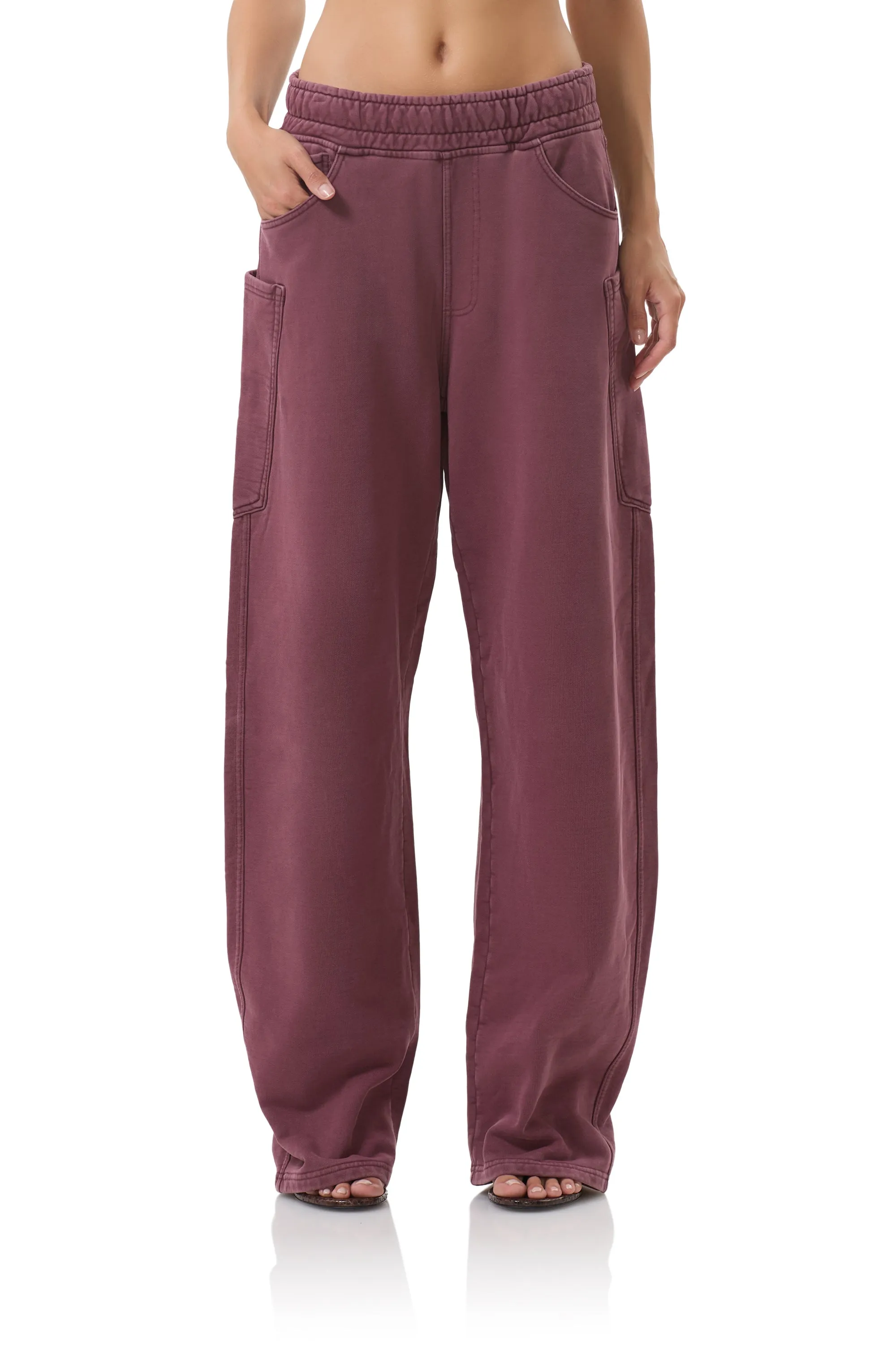Ryan Barrel Sweatpant - Fig hypoallergenic Pull-on style