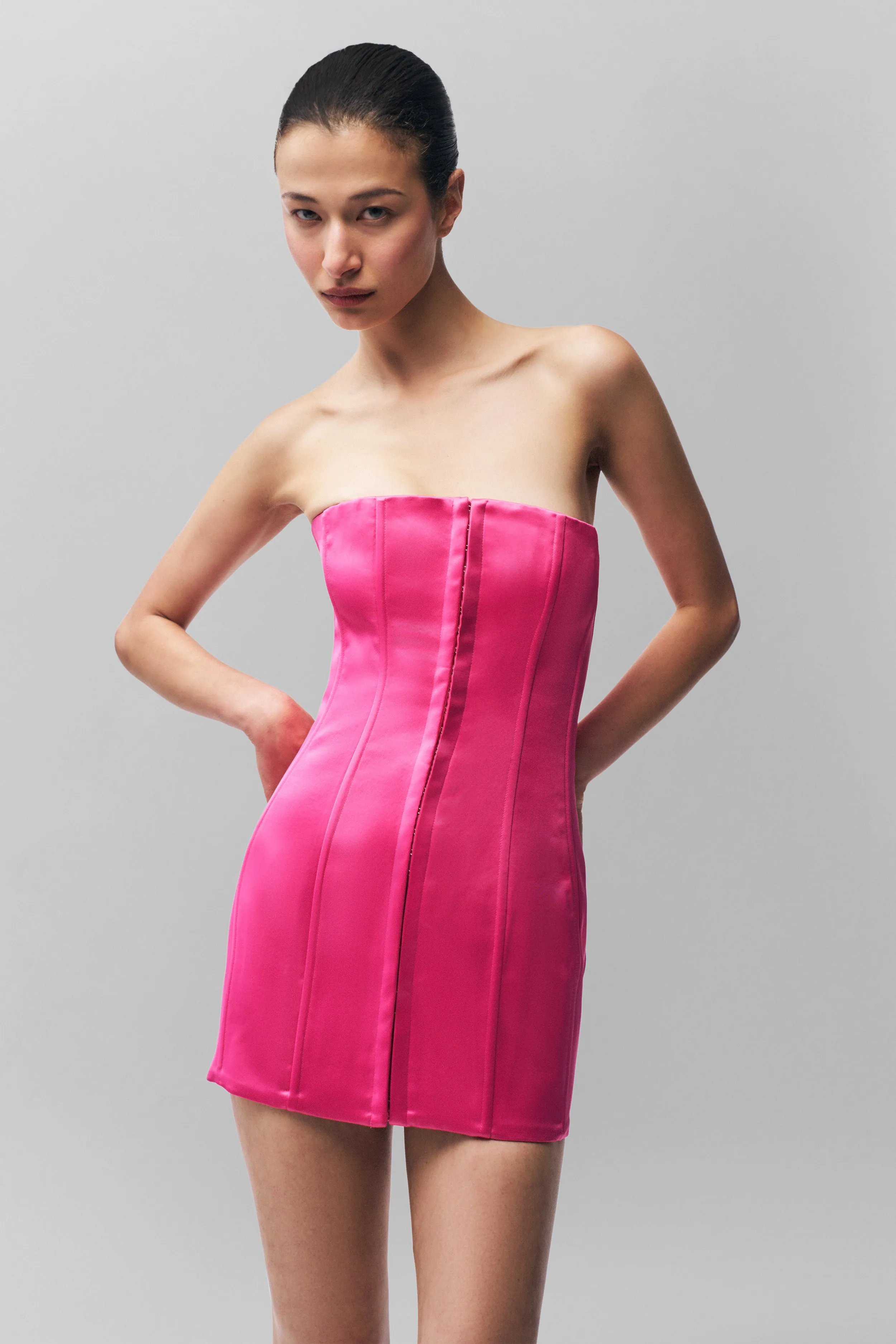 Satin Corset Dress Romantic Vibes Comfort Look