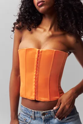 Satin Corset Seamless construction